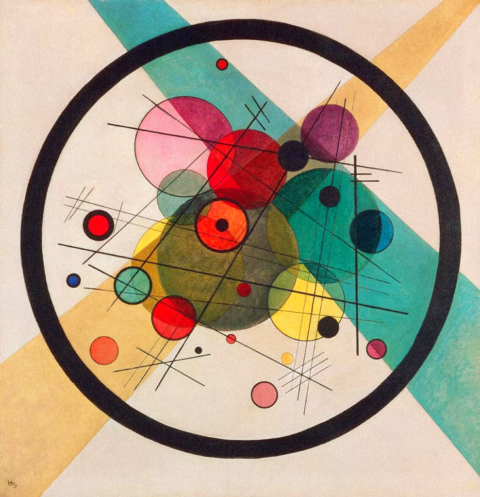 Kandinsky Circles in a Circle
